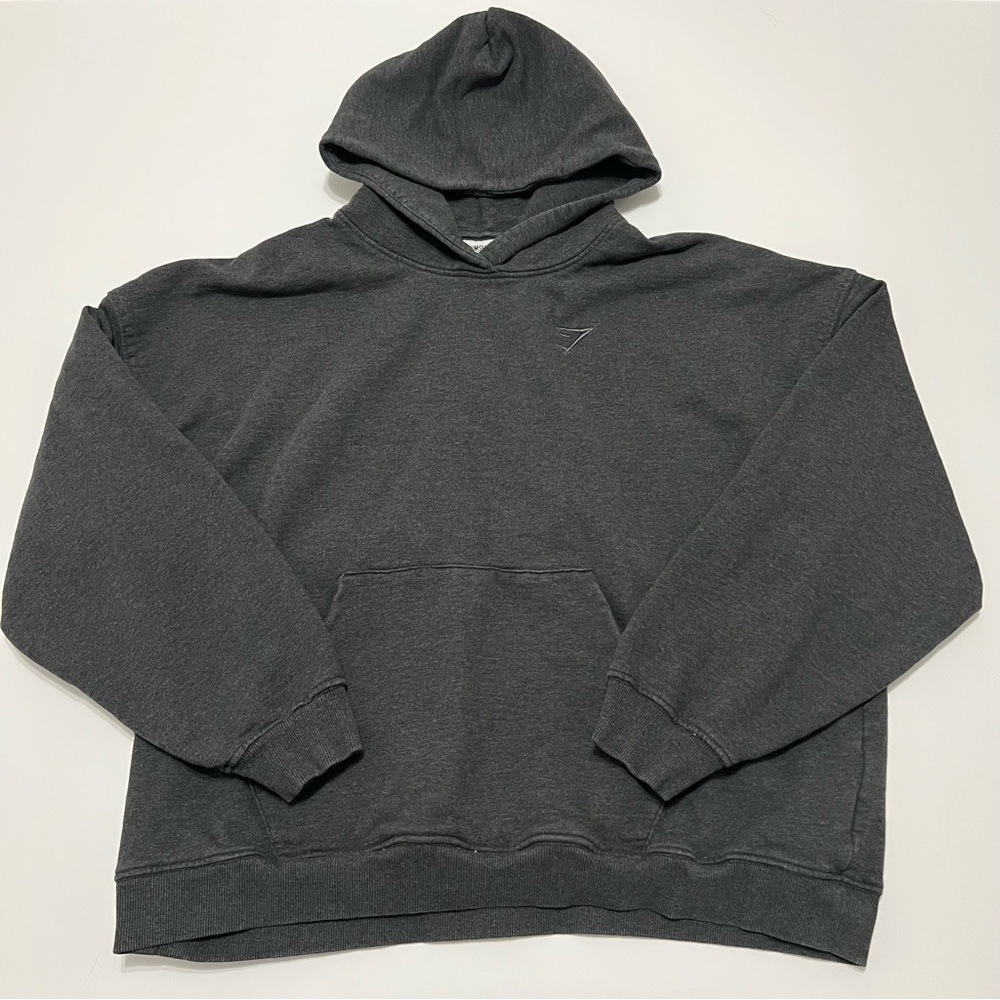 Gymshark Rest Day Hoodie – Women’s XL – Black Marl (Charcoal Gray)